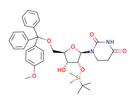 Uridine,
2'-O-[(1,1-dimethylethyl)dimethylsilyl]-5,6-dihydro-5'-O-[(4-methoxyphen
yl)diphenylmethyl]-