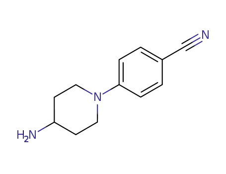 Molecular Structure of 281234-90-0 (4-(4-Amino-piperidin-1-yl)-benzonitrile)