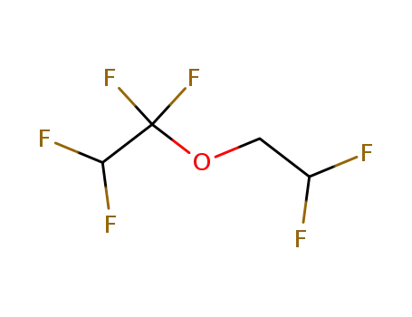 Molecular Structure of 50807-77-7 (Ethane, 1-(2,2-difluoroethoxy)-1,1,2,2-tetrafluoro-)