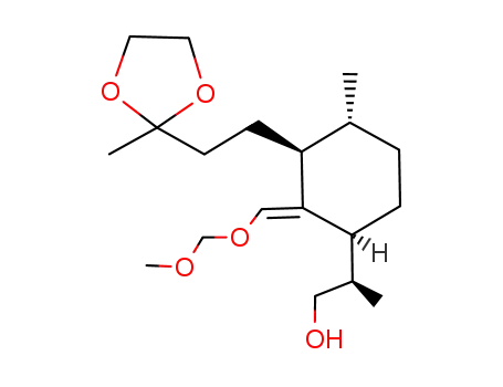 2-(2-(3-(3-hydroxy-(2R)-methylpropyl)-2-methoxymethoxymethylene-(6R)-methylcyclohex-(1S)-yl)ethyl)-2-methyl-1,3-dioxolane
