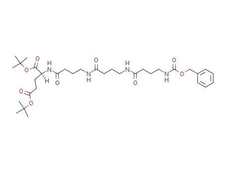 Molecular Structure of 103346-42-5 ((S)-2-{4-[4-(4-Benzyloxycarbonylamino-butyrylamino)-butyrylamino]-butyrylamino}-pentanedioic acid di-tert-butyl ester)