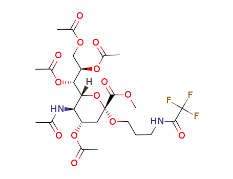 methyl [(3-trifluoroacetamidopropyl)-5-acetamido-4,7,8,9-tetra-O-acetyl-3,5-dideoxy-α-D-glycero-D-galacto-pyranoside]-2-nonulosonate