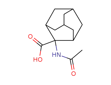 Molecular Structure of 221051-06-5 (Acetyl 2-aminoadamantane-2-carboxylic acid)