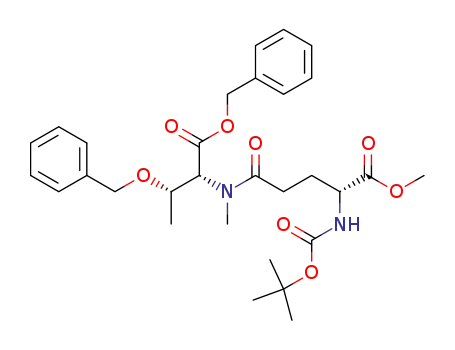 (2R,3S)-3-Benzyloxy-2-[((R)-4-tert-butoxycarbonylamino-4-methoxycarbonyl-butyryl)-methyl-amino]-butyric acid benzyl ester