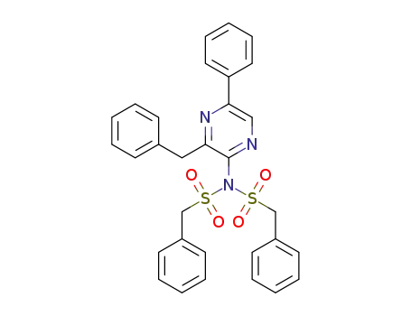 3-benzyl-2-bis(benzylsulfonyl)amino-5-phenylpyrazine