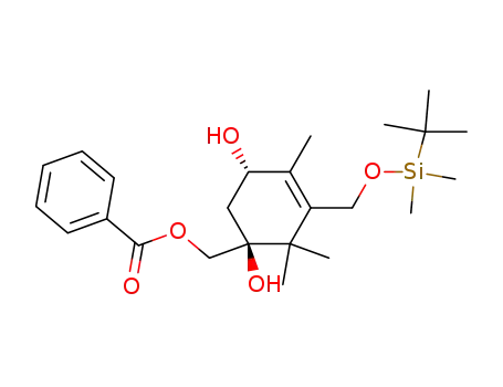 4-Cyclohexene-1,3-diol,
1-[(benzoyloxy)methyl]-5-[[[(1,1-dimethylethyl)dimethylsilyl]oxy]methyl]-4,
6,6-trimethyl-, (1S,3S)-