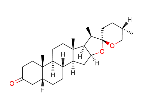 Molecular Structure of 55028-78-9 ((20β,25R)-5α-Spirostan-3-one)