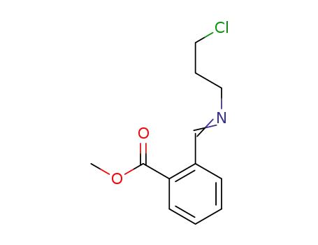 Molecular Structure of 1377966-35-2 (methyl 2-[(3-chloropropylimino)methyl]benzoate)