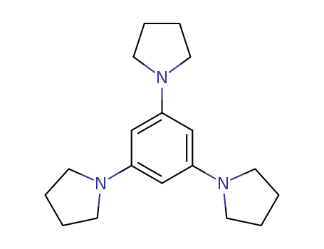 Molecular Structure of 16857-93-5 (Pyrrolidine, 1,1',1''-(1,3,5-benzenetriyl)tris-)