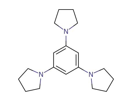 Molecular Structure of 16857-93-5 (Pyrrolidine, 1,1',1''-(1,3,5-benzenetriyl)tris-)