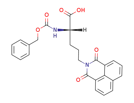 Molecular Structure of 185825-50-7 ((S)-2-Benzyloxycarbonylamino-5-(1,3-dioxo-1H,3H-benzo[de]isoquinolin-2-yl)-pentanoic acid)