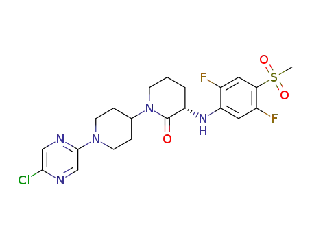 (S)-1'-(5-chloropyrazin-2-yl)-3-(2,5-difluoro-4-(methylsulfonyl)phenylamino)-[1,4'-bipiperidin]-2-one