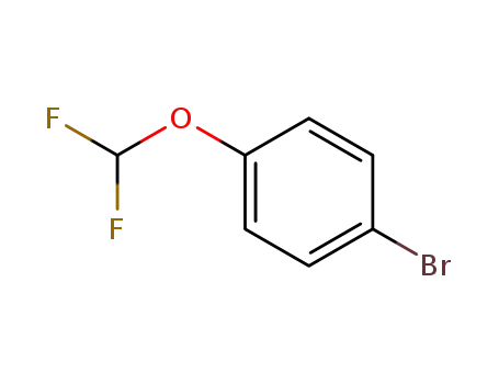 Molecular Structure of 5905-69-1 (4-(DIFLUOROMETHOXY)BROMOBENZENE)
