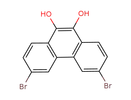 Molecular Structure of 952054-63-6 (2,9-dibromo-5,6-dihydroxyphenanthrene)