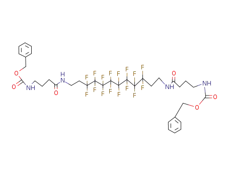 1,12-bis(N-carbobenzoxy-4-aminobutyryl)-3,3,4,4,5,5,6,6,7,7,8,8,9,9,10,10-hexadecafluorododecanediamine