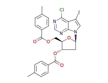 (2R,3S,5R)-5-(4-chloro-5-iodo-7H-pyrrolo[2,3-d]pyrimidin-7-yl)-2-(((4-methylbenzoyl)oxy)methyl)tetrahydrofuran-3-yl 4-methylbenzoate
