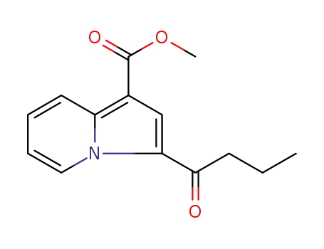 Molecular Structure of 1268494-54-7 (methyl 3-butyrylindolizine-1-carboxylate)