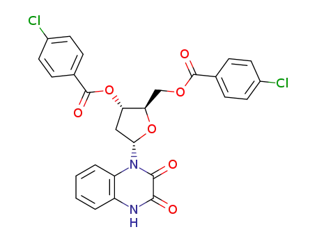 1-(2'-Desoxy-3',5'-di-O-(p-chlorbenzoyl)-α-D-ribofuranosyl)-2,3-(1H,4H)-chinoxalindion