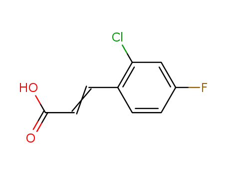 Molecular Structure of 133220-86-7 (2-CHLORO-4-FLUOROCINNAMIC ACID)
