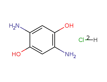 Molecular Structure of 24171-03-7 (2,5-DIAMINO-1,4-DIHYDROXYBENZENE DIHYDROCHLORIDE)