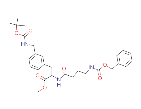 2-(4-benzyloxycarbonylamino-butyrylamino)-3-[3-(<i>tert</i>-butoxycarbonylamino-methyl)-phenyl]-propionic acid methyl ester