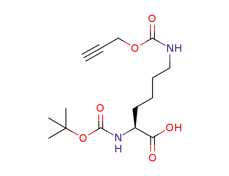 Molecular Structure of 1202704-91-3 (N<sup>2</sup>-(tert-butoxycarbonylamino)-N<sup>6</sup>-[(prop-2-yn-1-yloxy)carbonyl]-L-lysine)