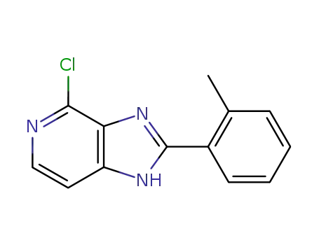 Molecular Structure of 75007-97-5 (4-Chloro-2-(2-methylphenyl)-imidazo(4,5-c)pyridine)