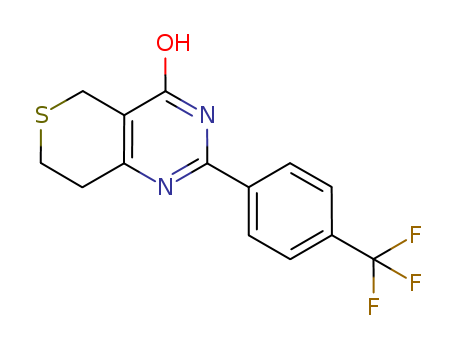 3,5,7,8-Tetrahydro-2-[4-(trifluoromethyl)phenyl]-4H-thiopyrano[4,3-d]pyrimidin-4-one