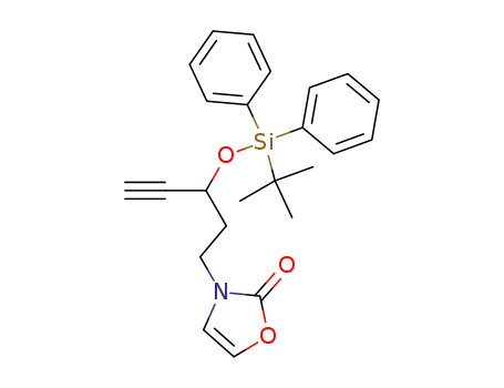 2(3H)-Oxazolone, 3-[3-[[(1,1-dimethylethyl)diphenylsilyl]oxy]-4-pentynyl]-