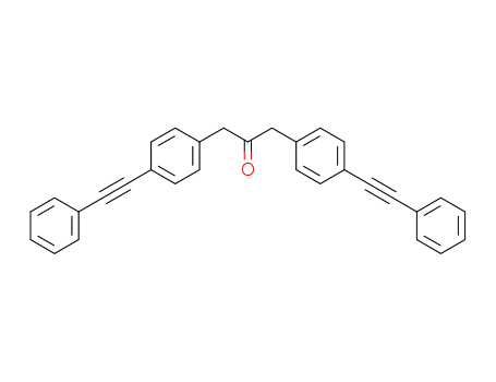 Molecular Structure of 582323-25-9 (2-Propanone, 1,3-bis[4-(phenylethynyl)phenyl]-)