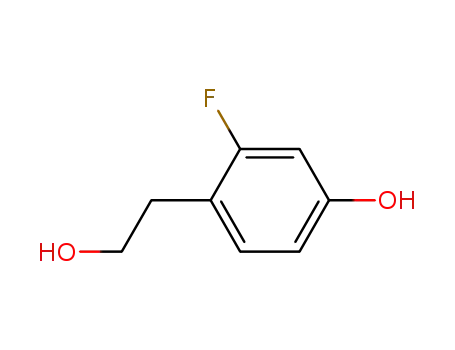 Molecular Structure of 821765-65-5 (3-fluoro-4-(2-hydroxyethyl)phenol)