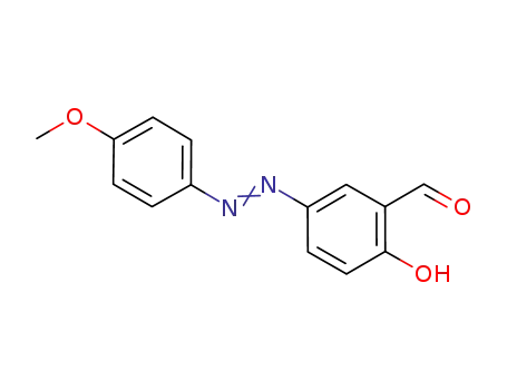 Molecular Structure of 38539-93-4 (Benzaldehyde, 2-hydroxy-5-[(4-methoxyphenyl)azo]-)