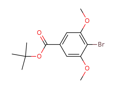 Molecular Structure of 167830-43-5 (TERT-BUTYL 4-BROMO-3,5-DIMETHOXYBENZOATE)