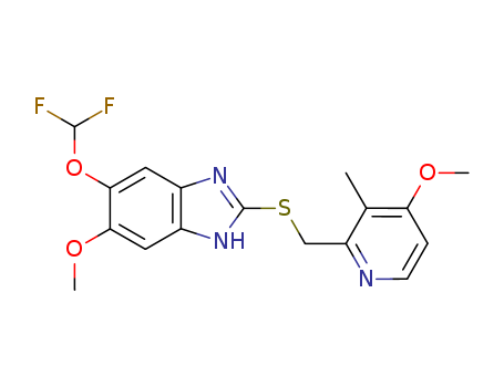 1H-Benzimidazole,  5-(difluoromethoxy)-6-methoxy-2-[[(4-methoxy-3-methyl-2-pyridinyl)meth  yl]thio]-
