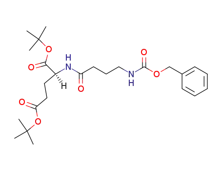 L-Glutamic acid, N-[1-oxo-4-[[(phenylmethoxy)carbonyl]amino]butyl]-,
bis(1,1-dimethylethyl) ester