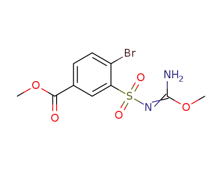 methyl-3-(amino(methoxy)methylene)sulfamoyl-4-bromobenzoate