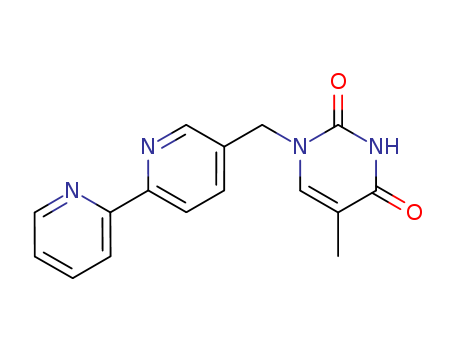 2,4(1H,3H)-Pyrimidinedione, 1-([2,2'-bipyridin]-5-ylmethyl)-5-methyl-