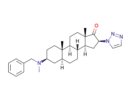 16β-(1H-1,2,3-triazol-1-yl)-3β-(N-benzylmethylamino)-5α-androstan-17-one