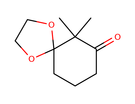 Molecular Structure of 14782-52-6 (1,4-Dioxaspiro[4.5]decan-7-one, 6,6-dimethyl-)