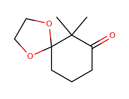 Molecular Structure of 14782-52-6 (1,4-Dioxaspiro[4.5]decan-7-one, 6,6-dimethyl-)
