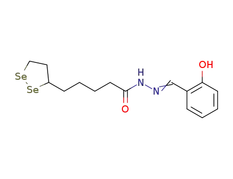 Molecular Structure of 1456816-66-2 (N'-(2-hydroxybenzylidene)-5-(1,2-diselenolan-3-yl)pentanehydrazide)