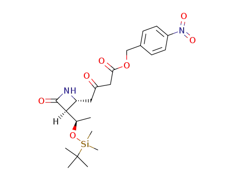 (3S,4R)-3-<(1R)-1-<(tert-Butyldimethylsilyl)oxy>ethyl>-4-<3-(p-nitrobenzyloxycarbonyl)-2-oxopropyl>azetidin-2-one
