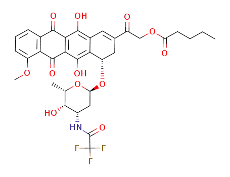 9,10-anhydro-N-(trifluoroacetyl)adriamycin 14-valerate