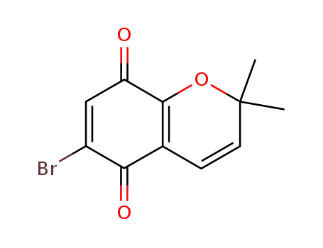 Molecular Structure of 557757-34-3 (6-BROMO-2,2-DIMETHYL-2H-CHROMENE-5,8-DIONE)