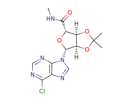 1-(6-Chloro-9H-purin-9-yl)-1-deoxy-N-methyl-2,3-O-isopropylidene-beta-D-ribofuranuronamide cas  152918-47-3
