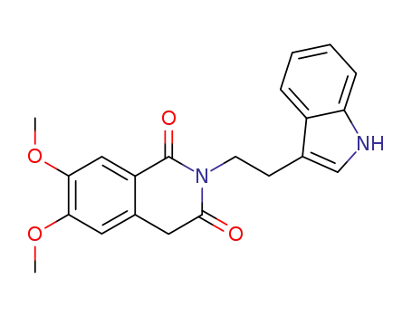 2-(2-indol-3-yl-ethyl)-6,7-dimethoxy-4<i>H</i>-isoquinoline-1,3-dione