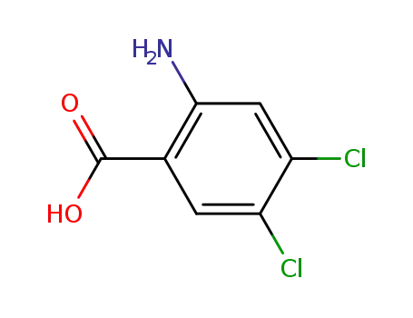 Molecular Structure of 20776-61-8 (2-AMINO-4,5-DICHLOROBENZOIC ACID)
