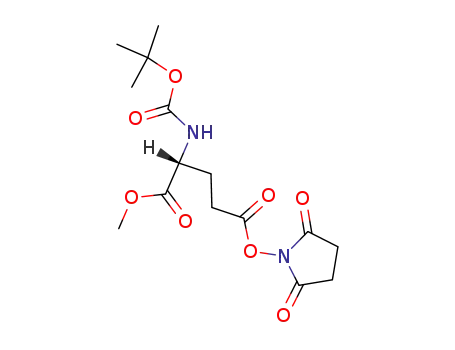 Molecular Structure of 110473-12-6 (N-(tert-butyloxycarbonyl)-γ-succinimidyl-D-glutamic acid methyl ester)