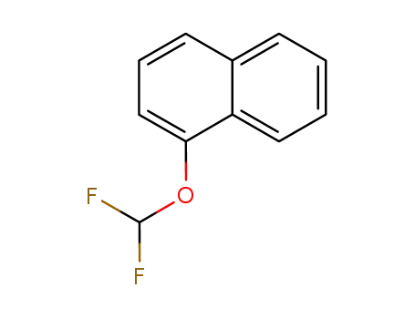Molecular Structure of 920981-10-8 (Naphthalene, 1-(difluoromethoxy)-)