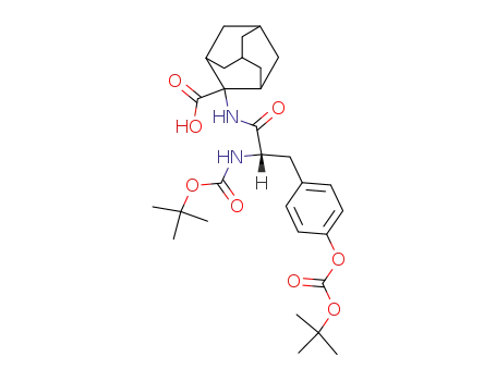 2-[2-<i>tert</i>-butoxycarbonylamino-3-(4-<i>tert</i>-butoxycarbonyloxy-phenyl)-propionylamino]-adamantane-2-carboxylic acid